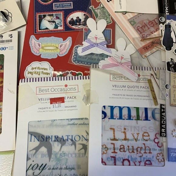 Huge Mixed Lot Of Scrapbooking Stickers & Misc - Picture 7 of 14